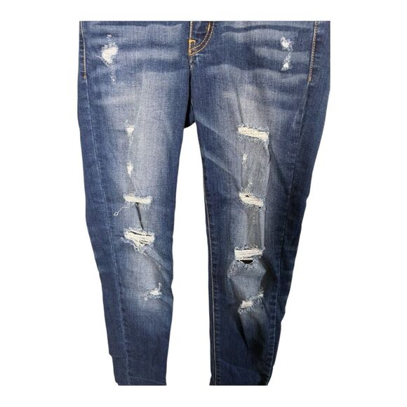 KanCan ripped skinny jeans with double button size 23 - Picture 2 of 6